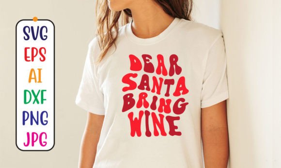 Dear Santa Bring Wine Retro SVG: A Designer's Real-World Review