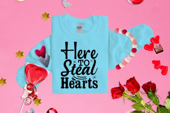 Here to Steal Hearts SVG: A Graphics Freebie for Commercial Projects