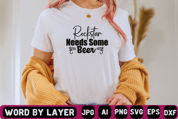 Rockstar Needs Some Beer SVG Graphics: A Crafters Freebie Review