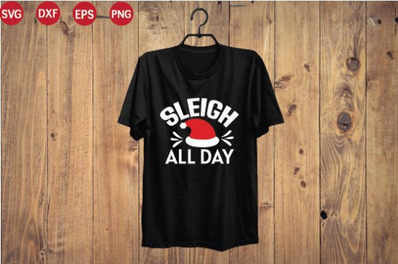 Sleigh All Day: A Versatile Graphic Design Asset for Festive Freebies